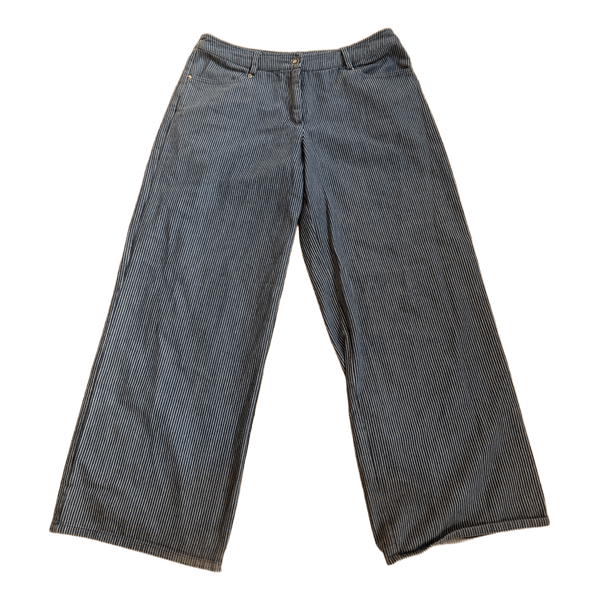 Stribede wide leg jeans