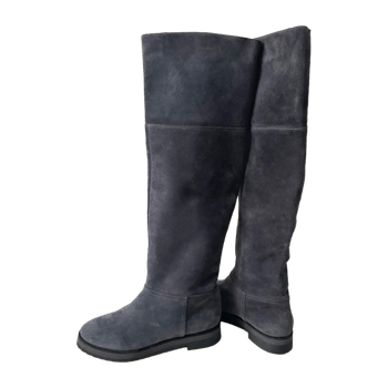Real genuine leather suede grey boots from Miss Renzi Italy