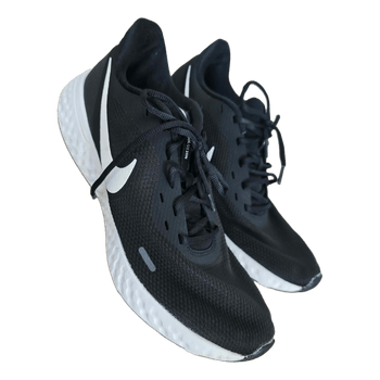 Black Nike running shoes