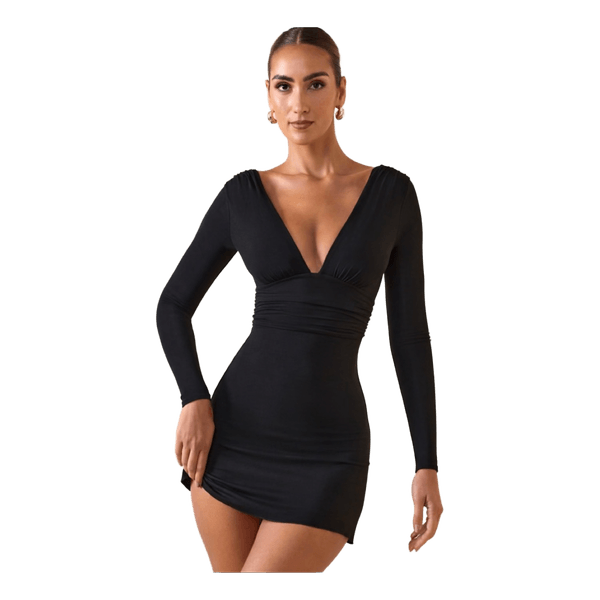 Black long sleeve dress