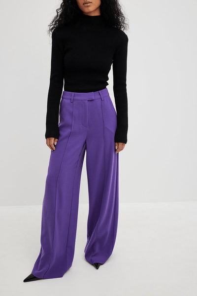 High waisted suit trousers