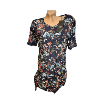 New Only Floral print navy dress