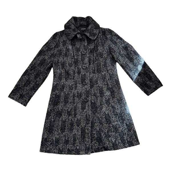 Hansmark herringbone wool coat