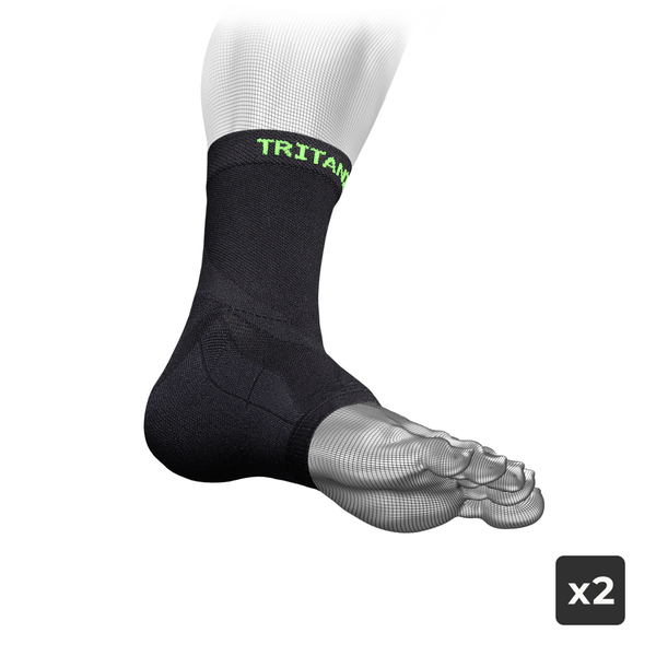 Compression ankle supports