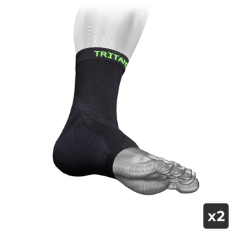 Compression ankle supports