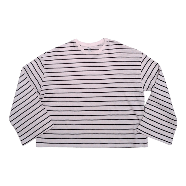 Striped long-sleeve top