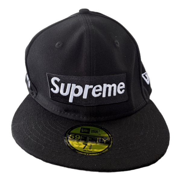Sort Supreme New Era kasket