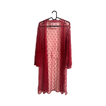 Sheer Mesh Robe