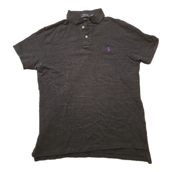 Tummanharmaa Ralph Lauren pikeepaita