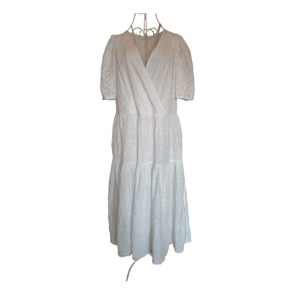 Broderie anglaise maksimekko