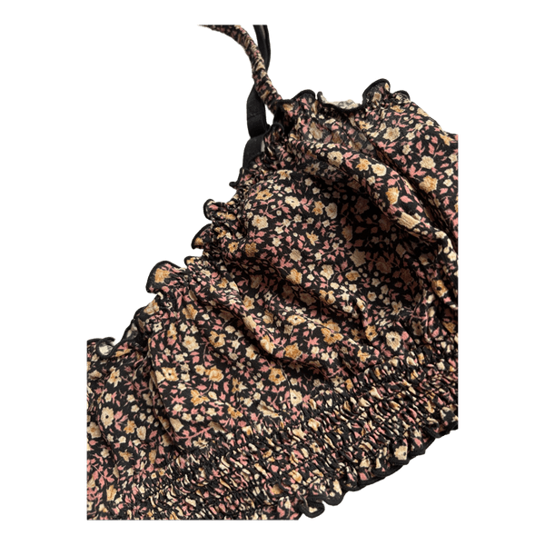 Floral silk bralette