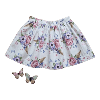 Mayoral floral print skirt 7-8y