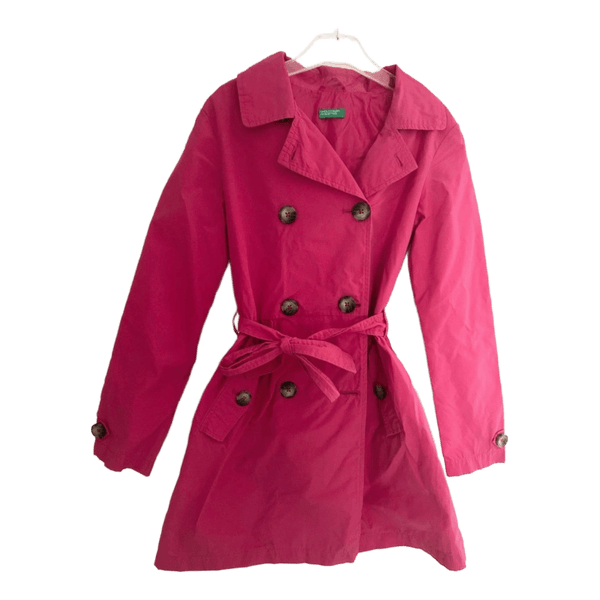 Pink trench coat