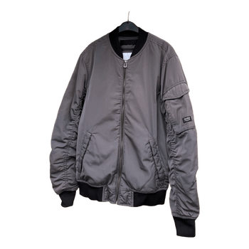 Grey bomber jacket