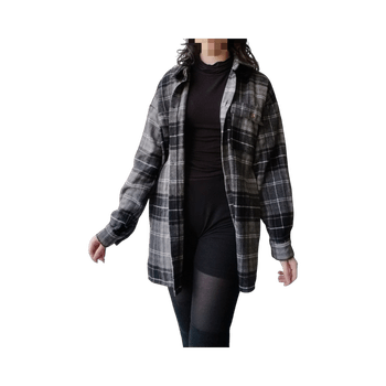 Harmaa ruudullinen shacket