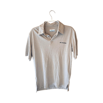Columbia Beige polo shirt, size S/P