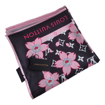 Louis Vuitton floral silk scarf