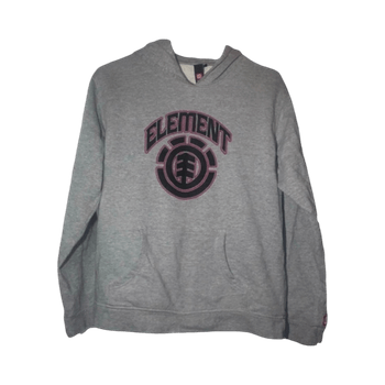 Grey logo hoodie