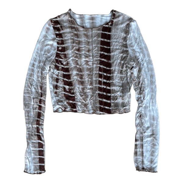 Langærmet crop top