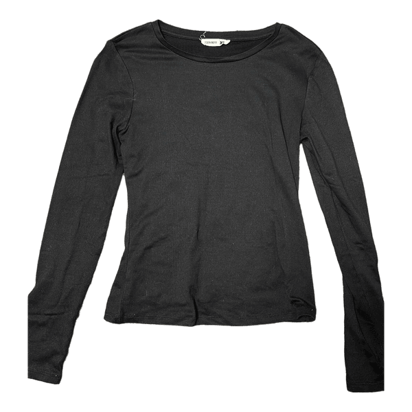 Black long-sleeved top
