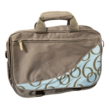 Grey laptop briefcase bag