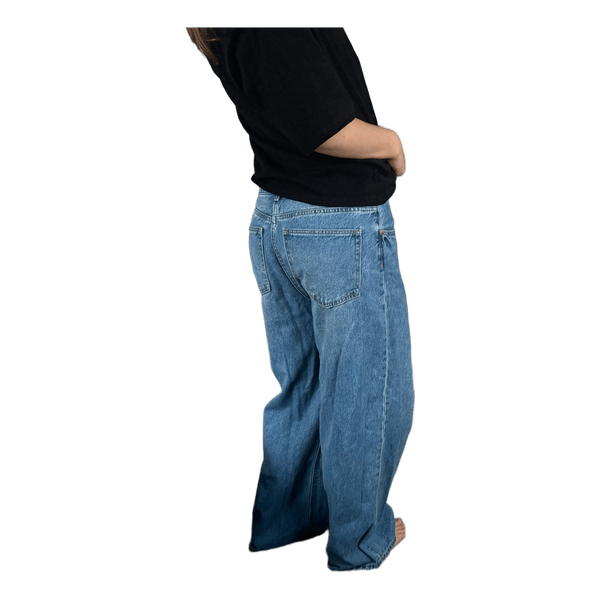 Blå wide leg jeans