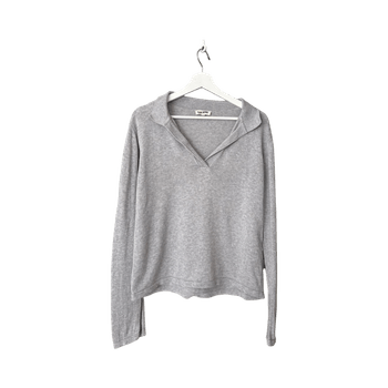 Djerf Avenuen Getaway top grey melagne