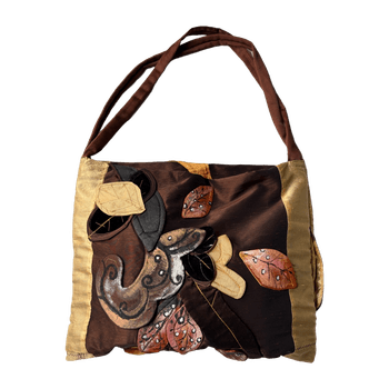 Silk tote bag