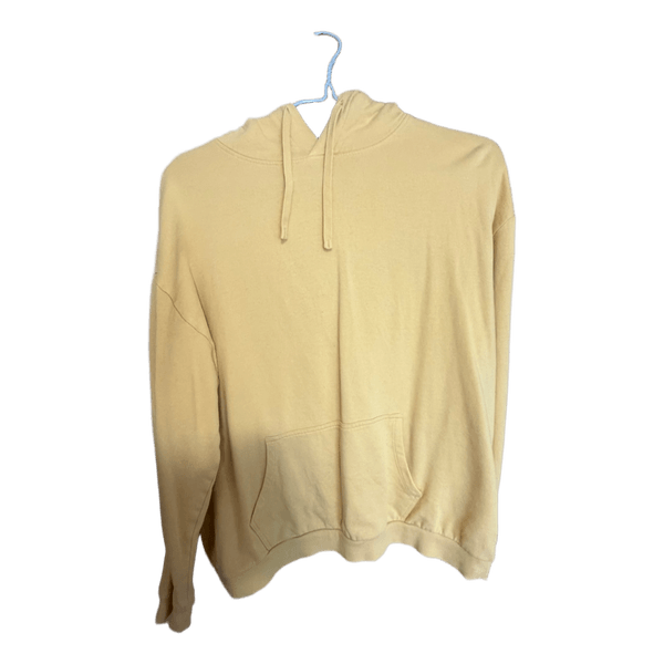 Yellow cotton hoodie