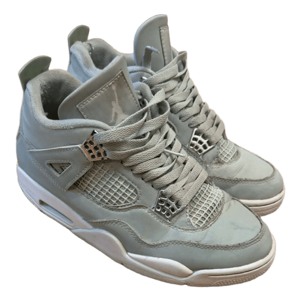 Grey Air Jordan 4 sneakers