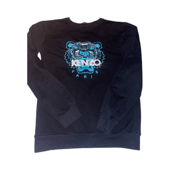 Musta Kenzo-print collegepaita