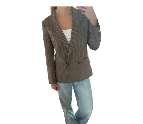 Brun ternet blazer
