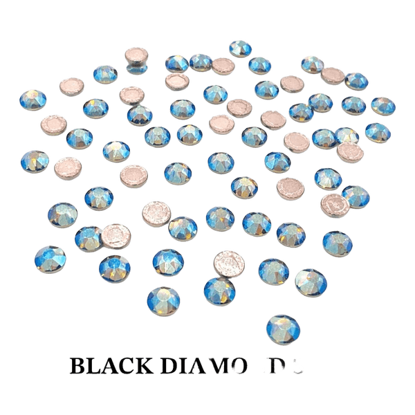 Swarovski Black Diamond Shimmer Hotfix Crystals SS20 (4.6–4.8 mm) – 144 pcs