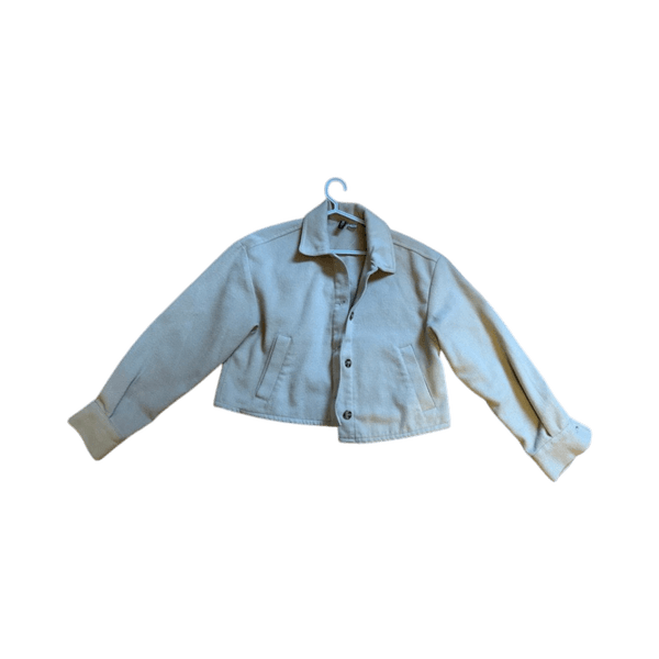 Beige wool blend coat
