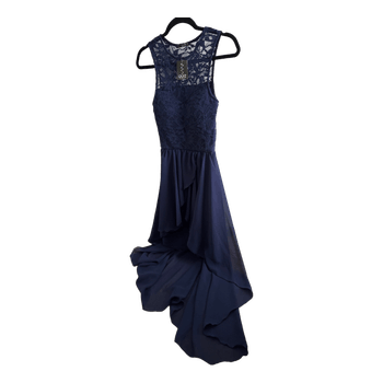 Navy lace party dress