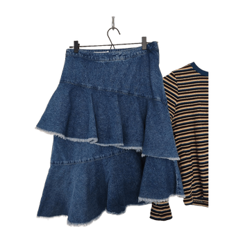 Sininen denim hame