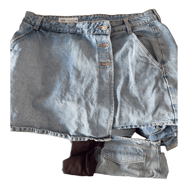 Zara denim skort