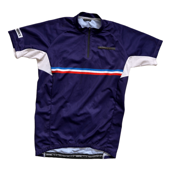 Navy blue cycling jersey