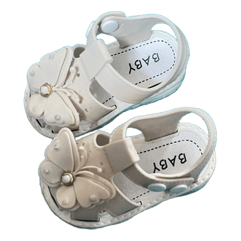 Beige baby sandals
