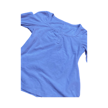 White long-sleeve henley