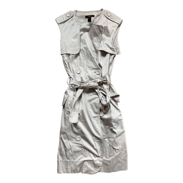 Beige trench vest