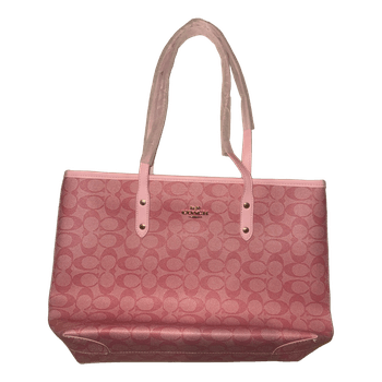 Pink Coach tote bag