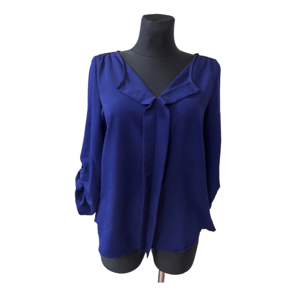 Blue long sleeve blouse