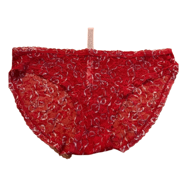 Red lace briefs