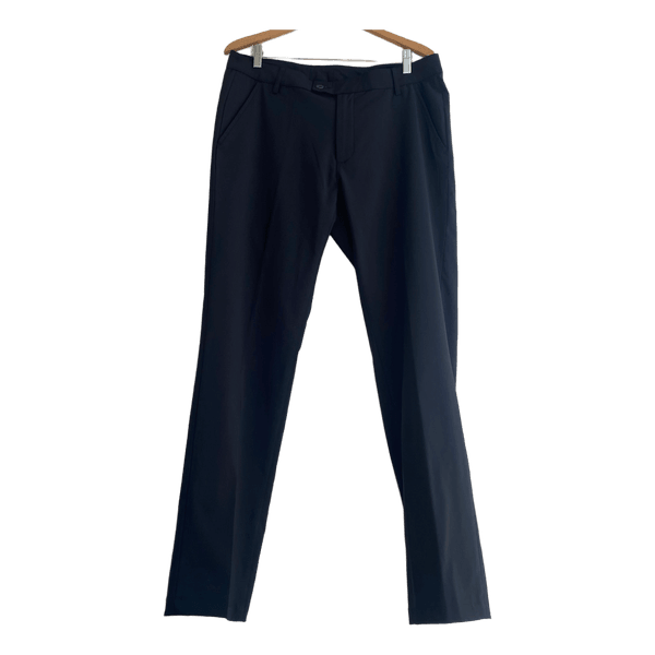 Abacus Golf Trousers W34 L32 Black Stretch Performance Pants Straight Leg