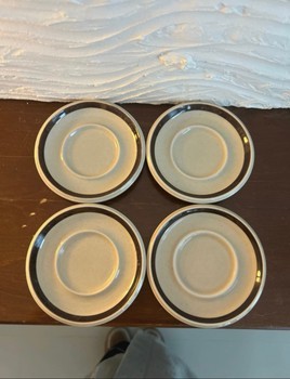 Arabia Finland Vintage Ruija Coffee Plates