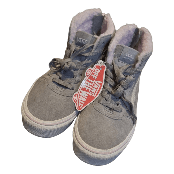 Vans Sk8-Hi MTE Grey Faux Fur Trainers/Kids Boots – Brand New With Tags - Size 3.5 UK