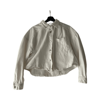 Valkoinen denimtakki