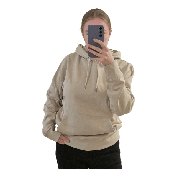Beige cotton hoodie