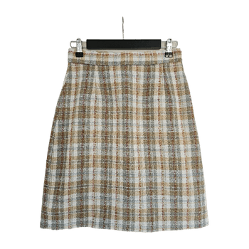 Ruudullinen tweed hame